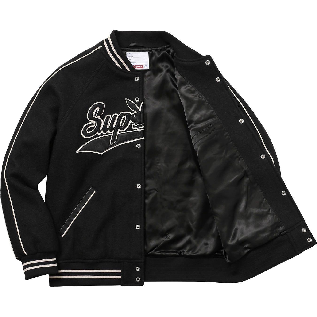 Supreme®/Playboy© Wool Varsity Jacket view 16